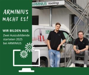 Zwei Auszubildende 2025 starteten bei ARMINIUS in Detmold