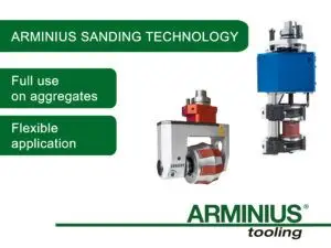 Aggregate mit Schleifwerkzeug mit Text-Einklinker GB